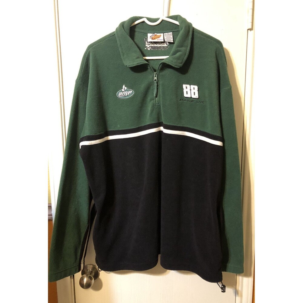 Dale Earnhardt Jr 88 Amp Energy 1/4 Zip Up Sweater Winners Circle Size XL